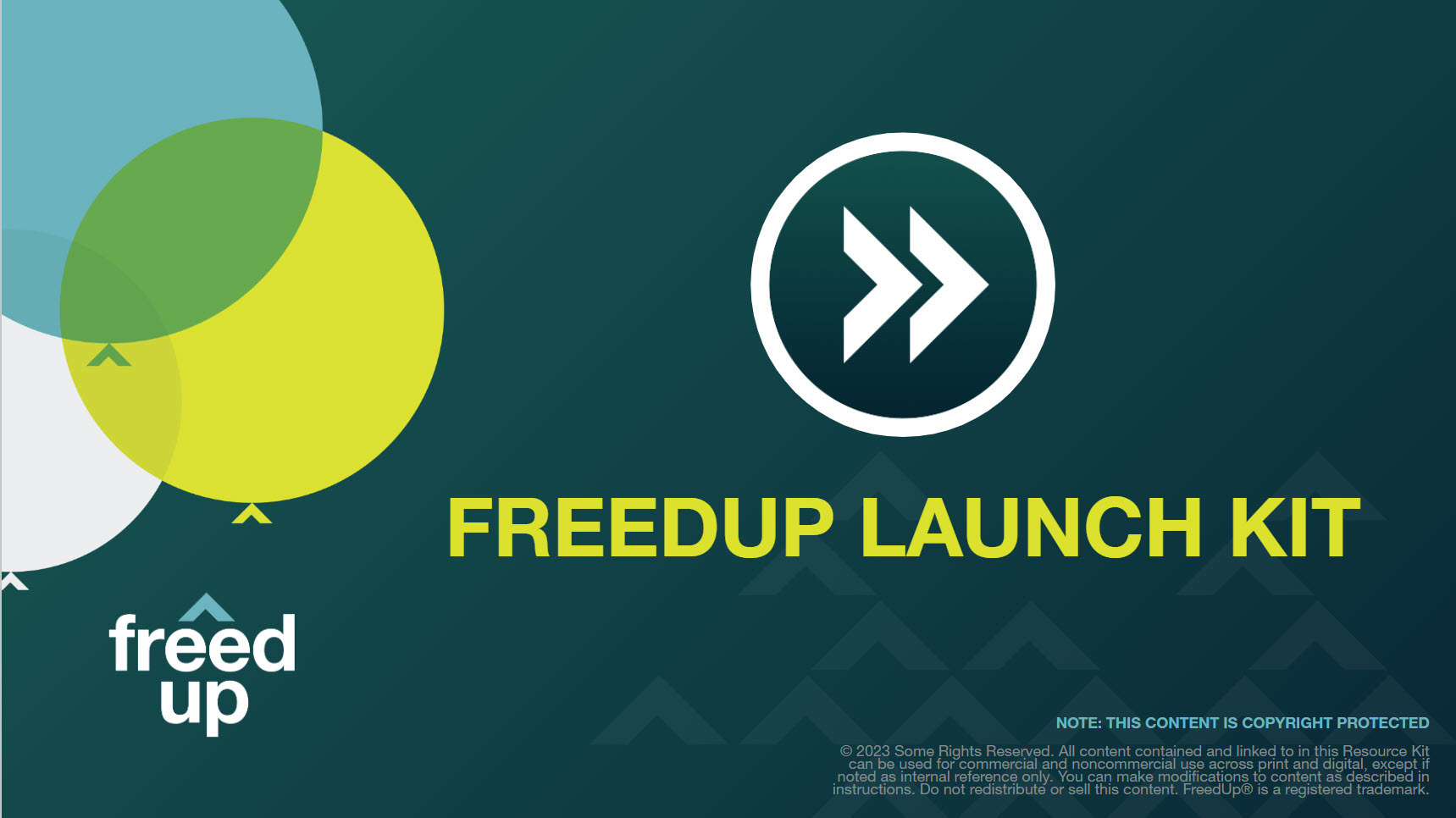 FreedUp Launch Kit graphic